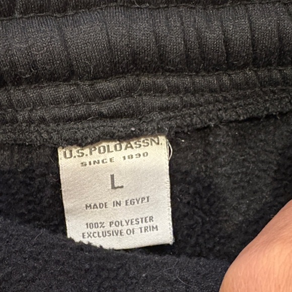 U.S. Polo Assn. Men Black Sweatpants - Picture 2 of 3